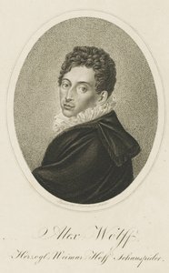 Retrato de Pius Alexander Wolff de Johann Adolf Rossmaesler
