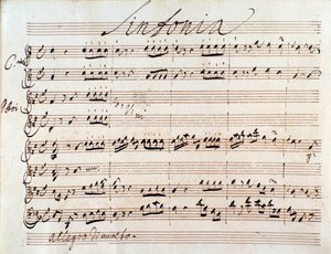 Primera página de la partitura de Adriano in Siria de J A Hasse (1752) de Johann Adolph Hasse