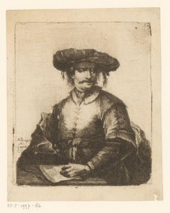 Retrato de un artista desconocido de Johann Andreas Benjamin Nothnagel