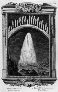 Aurora Boreal (grabado) de Johann Andreas Pfeffel