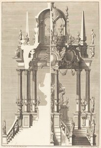 Catafalco de Johann Andreas Pfeffel I after Giuseppe Galli Bibiena