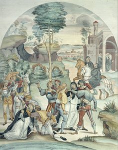 Santa Catalina de Siena rescata a dos dominicos de manos de ladrones