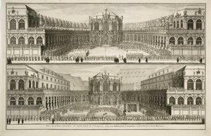 Vista del jardín real de la Orangerie
