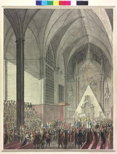 La boda de la archiduquesa María Luisa con el emperador Napoleón I (acuarela) de Johann Baptist Hoechle