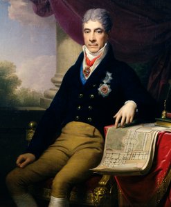 Retrato de Andrey Razumovsky Kirillovich (1752-1836) diplomático ruso, embajador del zar en Viena; ca.1810 de Johann Baptist II Lampi