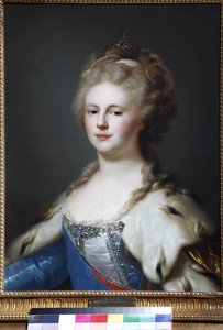 Retrato de la Emperatriz María Feodorovna (Sophie Dorothea de Württemberg) (1759-1828) de Johann Baptist I Lampi