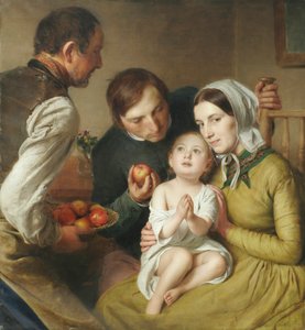 Aprendiendo a preguntar (Familia Reiter) de Johann Baptist Reiter