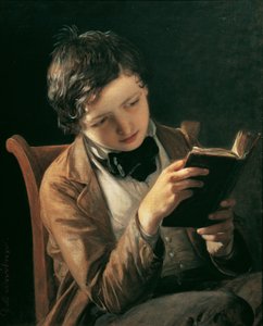 chico leyendo de Johann Baptist Reiter