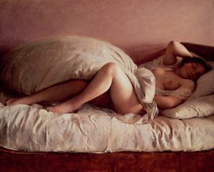 Mujer dormida de Johann Baptist Reiter