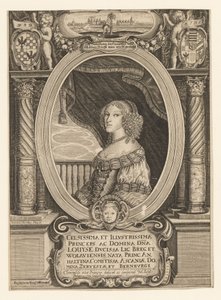 Luisa de Anhalt-Dessau 1631-1680, Duquesa de Legnica, Brzeg, Wolow y Olawa, c. 1660 de Johann Baptista Paravicini