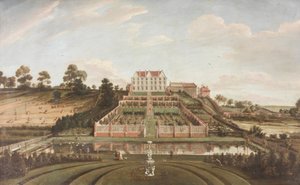 Mansión Holandesa con Jardín, 1730 de Johann Baptiste Bouttats