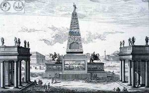 Obelisco dedicado a Marco Aurelio Antonino (161-80) y Lucio Aurelio Vero (161-69), Grecia, de 