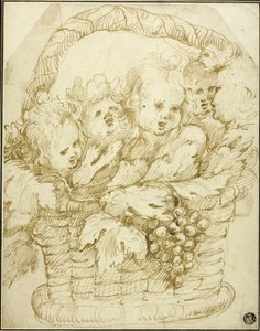 Cesta de Cupidos de Johann Boeckhorst