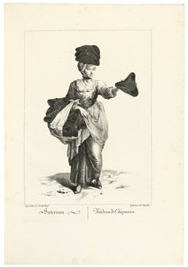 El vendedor de sombreros de Johann Christian (after) Brand