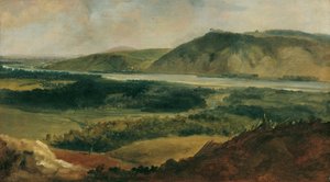 Paisaje del Danubio visto desde Bisamberg de Johann Christian Brand