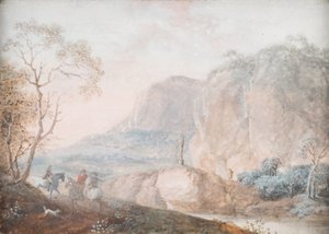 paisaje de Johann Christian Brand