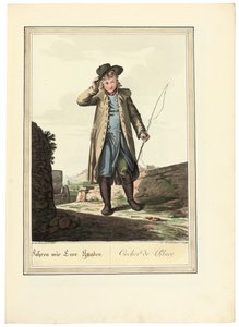 El Cochero; Cocher de Place, 1781 o posterior de Johann Christian Brand