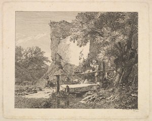 Un niño con tres cabras, 1815 de Johann Christian Erhard