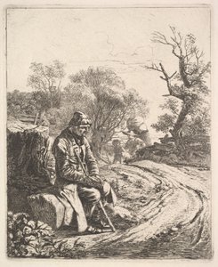 Un Anciano Sentado al Borde del Camino, 1818 de Johann Christian Erhard
