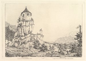 Paisaje, Mariastein en Tirol de Johann Christian Erhard