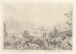Paisaje rural, Radstadt am Tauren, principios del siglo XIX de Johann Christian Erhard