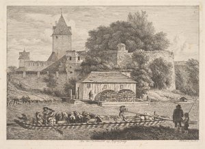 La muralla de la ciudad de Regensberg, 1817