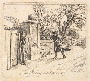 Paisaje Invernal, 1818 de Johann Christian Erhard