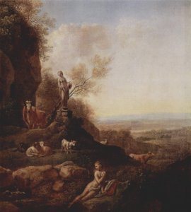 Paisaje italiano de Johann Christian Klengel