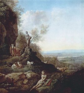 Paisaje italiano de Johann Christian Klengel