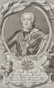 Retrato del duque Carlos Federico de Holstein-Gottorp 1700-1739, mediados del siglo XVIII