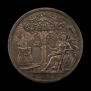 Minerva alentando al Estado, 1747 de Johann Christian Marmé
