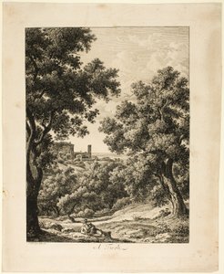 Un Tivoli, de Malerisch Radierte Prospekte aus Italien de Johann Christian Reinhart