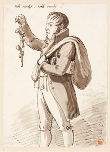 Un chamarilero que ofrece pistolas de Johann Christian Reinhart