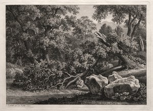 Paisaje Heroico: El Sátiro Tocando la Flauta, 1795 de Johann Christian Reinhart
