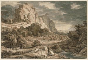 Paisaje heroico con Prometeo de Johann Christian Reinhart