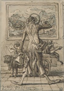 J C Reinhart Caricatura Ludwig Schorn 1833 de Johann Christian Reinhart