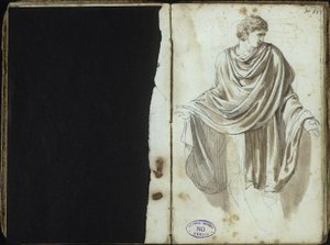 Hombre con atuendo antiguo de Johann Christian Reinhart