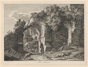 Paisaje - En el Coliseo de Johann Christian Reinhart