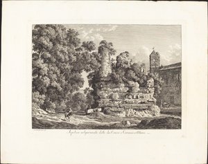Sepulcro vulgarmente dicho de los Horacios y Curiacios en Albano de Johann Christian Reinhart