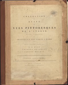 Colección o Serie de Vistas Pintorescas de Italia de Johann Christian Reinhart, Albert Christoph Dies and Jacob Wilhelm Mechau