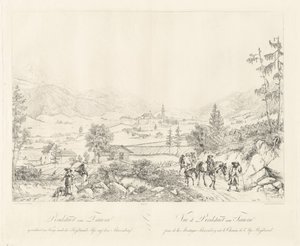 Radstadt cerca de Tauern de Johann Christoph Erhard and Johann Adam Klein after Carl Ludwig Friedrich Viehbeck