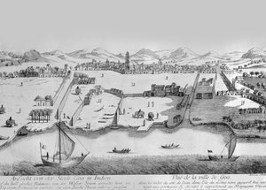 Ciudad de Goa, c.1780 de Johann Christoph Nabholz