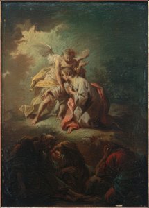 Cristo en el Monte de los Olivos de Johann Conrad Seekatz