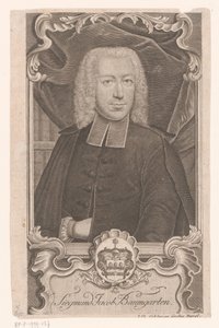 Retrato de Sigmund Jacob Baumgarten de Johann David Schleuen (I)