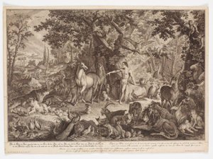 Adán da nombre a los animales