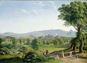 Castillo de Wilhelmshöhe con el bosque de Habichtswald