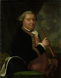 Willem Crul (1721-81), contralmirante de Johann Ernst Heinsius (copy after)