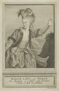 Aloisia Lange, née Weber como Zemire de Johann Esaias Nilson