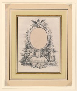Diseño para el marco del retrato de Federico V, rey de Dinamarca