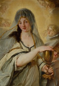 Una alegoría de la fe (óleo sobre lienzo) de Johann Friedrich August Tischbein